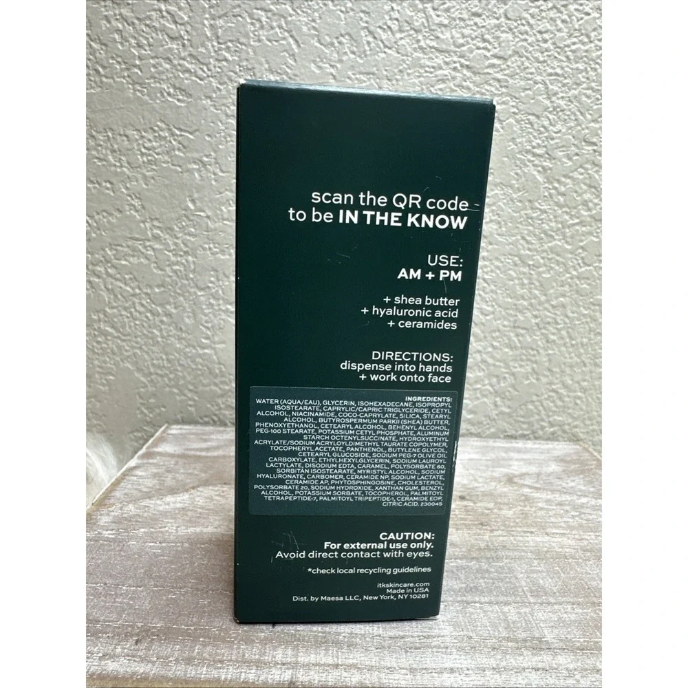 $10 🌙 itk Deep Moisture Rich Face Cream Moisturizer Shea Ceramides 2oz NEW